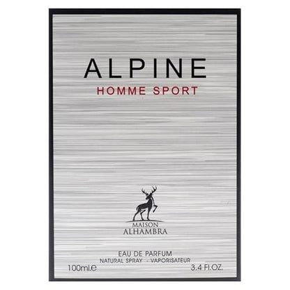 Maison Alhambra Alpine Homme Sport for Men Eau de Parfum Spray 3.4 oz / 100 ml Avelisse