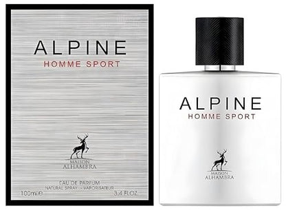 Maison Alhambra Alpine Homme Sport for Men Eau de Parfum Spray 3.4 oz / 100 ml Avelisse