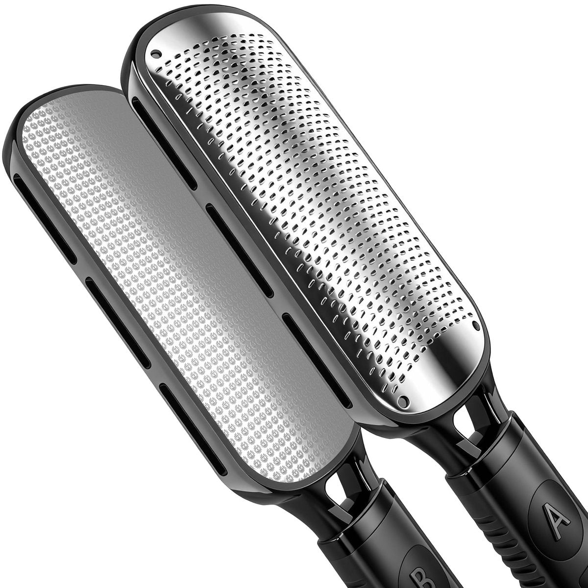 Antonki Double Sided Foot File for Dead Skin – Stainless Steel Callus Remover & Metal Foot Scraper for Cracked Heels, Professional Pedicure Tool (Black) - görsel 2