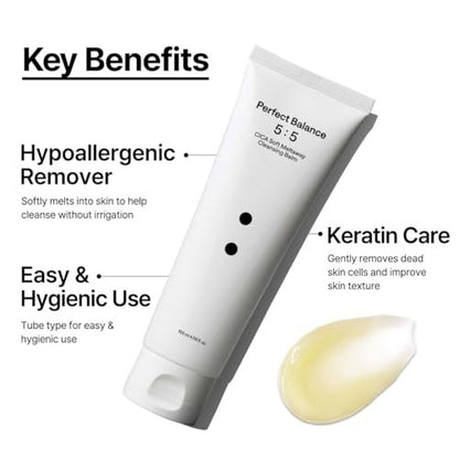B.Lab CICA Soft Meltaway Cleansing Balm - 100ml, Gentle Makeup Remover & Pore Cleanser