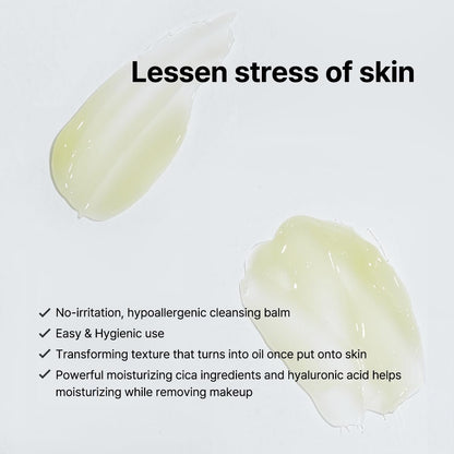 B.Lab CICA Soft Meltaway Cleansing Balm - 100ml, Gentle Makeup Remover & Pore Cleanser