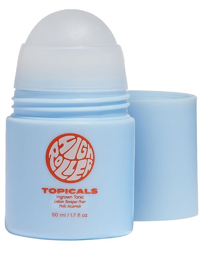 Topicals High Roller Ingrown Hair Serum - Roll-On Tonic for Irritated Skin, Salicylic & Glycolic Acid, Vegan & Cruelty-Free (1.7 Fl Oz) Avelisse