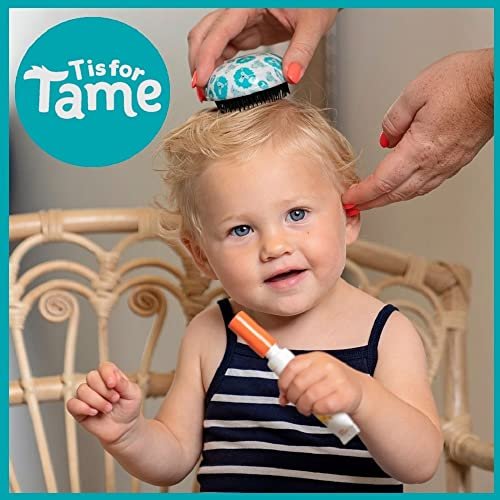 T is for Tame Mini Detangling Brush for Toddlers & Kids – Blue, Tames Knots Without Tears or Tantrums, Perfect Size for Little Hands - görsel 9