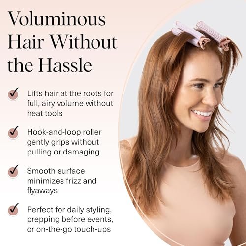 Kitsch Volumizing Hair Clips for Women - 2 Pack Terracotta Hair Rollers for Volume & Curls - görsel 6