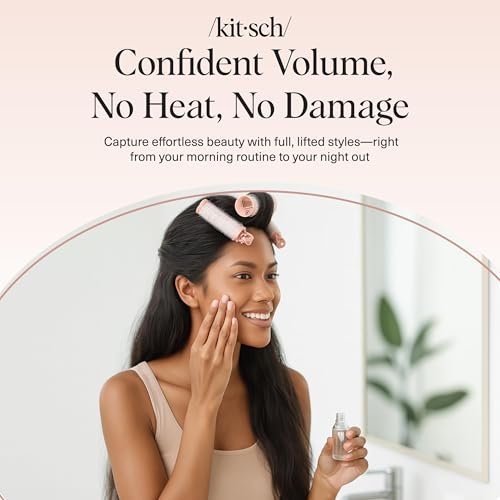 Kitsch Volumizing Hair Clips for Women - 2 Pack Terracotta Hair Rollers for Volume & Curls - görsel 16