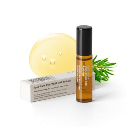 Lazy Society Tea Tree Oil Roll-On – 100% Pure Spot Care for Acne, Blemishes & Pimples, Gentle on Sensitive Skin, 0.18 oz Avelisse
