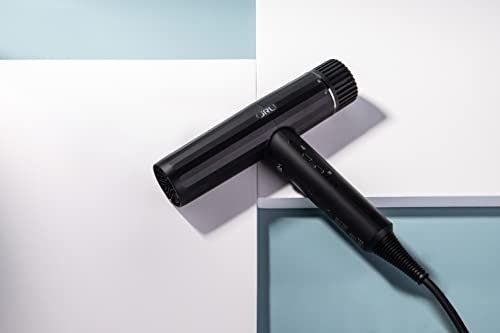 JRL Forte Pro Dryer - Professional Hair Blow Dryer with Diffuser, Ionic Generator for Fast Drying, Frizz Reduction, 3 Heat & Speed Settings, Black Avelisse