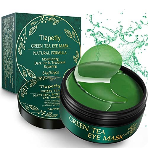 Tiepetly Under Eye Masks – Collagen Eye Mask with Green Tea, 60 Pcs for Puffy Eyes, Dark Circles & Hydration - görsel 2