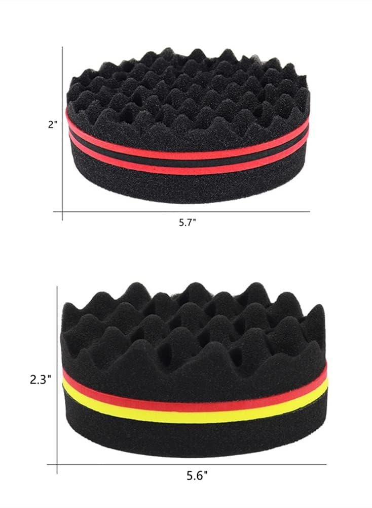 Hair Sponge Set, Magic Curl Glove, Afro Brush, Metal Pick Comb, and Twist Comb for Hairstyling (Black-6Pcs) - görsel 6
