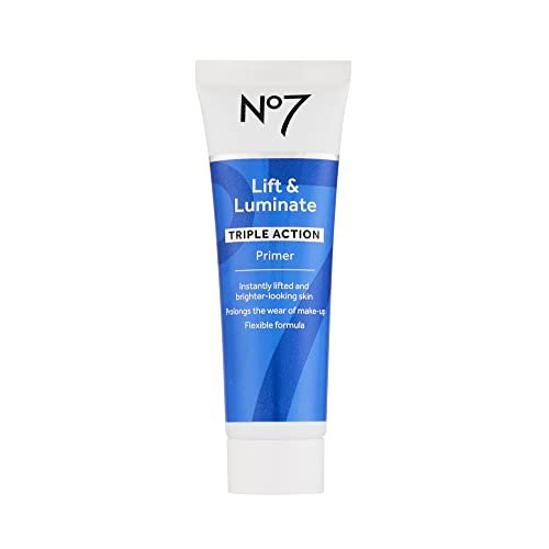 No7 Lift & Luminate Primer - Hydrating Primer with Niacinamide for Smooth Makeup Application & Illuminating Glow (30ml) Avelisse