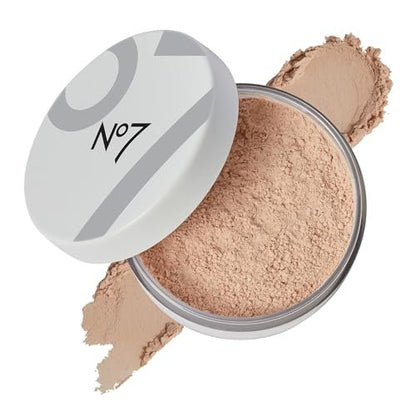 No7 Flawless Finish Loose Setting Powder - Mattifying & Blurring Setting Powder for Shine-Free, Airbrush Finish - Fair (0.71 oz) Avelisse