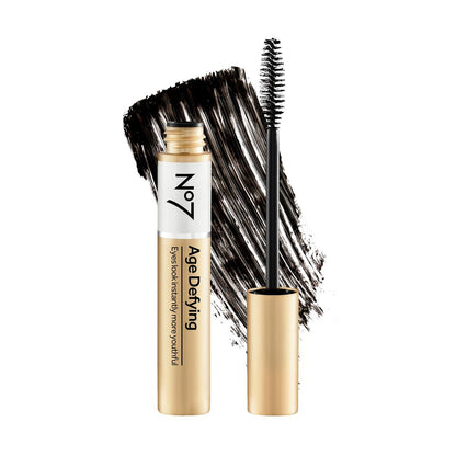 No7 Age Defying Eye Mascara - All-in-One Lash Enhancing Mascara for Length, Curl & Volume - Smudge-Free & Clump-Free - 0.24 Fl Oz
