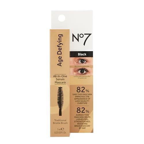 No7 Age Defying Eye Mascara - All-in-One Lash Enhancing Mascara for Length, Curl & Volume - Smudge-Free & Clump-Free - 0.24 Fl Oz - görsel 9