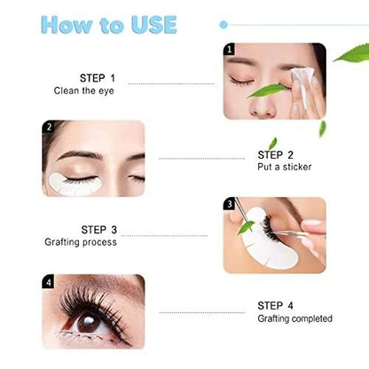 C. ARTIST 100 Pairs V-Shaped 100% Natural Eyelash Extension Under Eye Gel Pads Kit - Hydrogel Eye Patches with Collagen & Aloe Vera for Lash Tech Supplies Avelisse