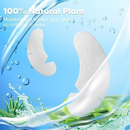 C. ARTIST 100 Pairs V-Shaped 100% Natural Eyelash Extension Under Eye Gel Pads Kit - Hydrogel Eye Patches with Collagen & Aloe Vera for Lash Tech Supplies Avelisse