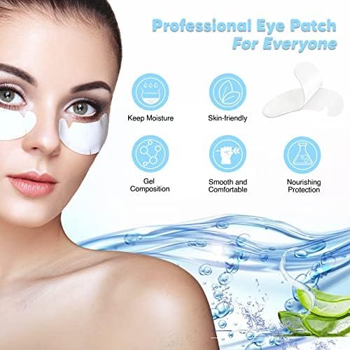 C. ARTIST 100 Pairs V-Shaped 100% Natural Eyelash Extension Under Eye Gel Pads Kit - Hydrogel Eye Patches with Collagen & Aloe Vera for Lash Tech Supplies Avelisse
