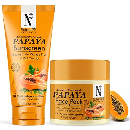 NutriGlow Naturals Advanced Pro Formula Papaya Skin Care Gift Set - 2-Pack - görsel 2
