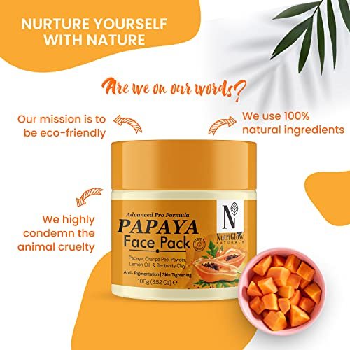 NutriGlow Naturals Advanced Pro Formula Papaya Skin Care Gift Set - 2-Pack - görsel 6