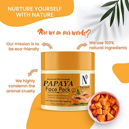NutriGlow Naturals Advanced Pro Formula Papaya Skin Care Gift Set - 2-Pack