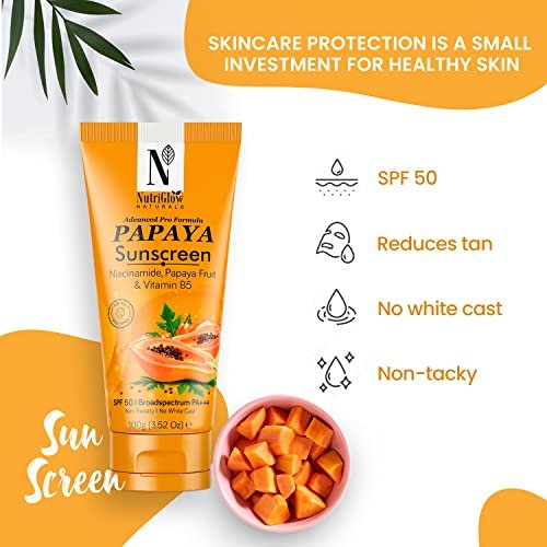 NutriGlow Naturals Advanced Pro Formula Papaya Skin Care Gift Set - 2-Pack - görsel 4