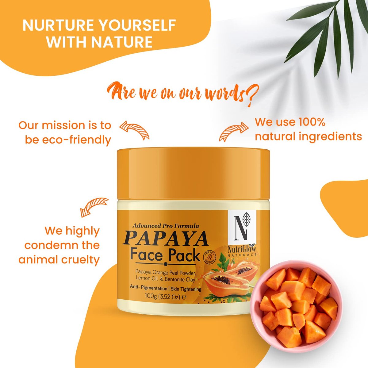 NutriGlow Naturals Advanced Pro Formula Papaya Skin Care Gift Set - 2-Pack - görsel 5
