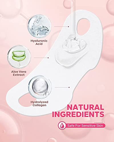 MCOMCE FairyFace V Line Shaping Face Masks (5 Count) - Double Chin Reducer, Lifting Hydrogel Collagen Mask with Aloe Vera and Seaweed, Anti-Aging and Anti-Wrinkle - görsel 6
