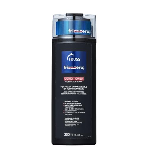 Truss Frizz Zero Conditioner - Anti-Frizz & Anti-Humidity Conditioner for Frizzy Hair - Adds Volume, Shine, and Helps Prevent Split Ends - 10.14 Fl Oz Avelisse