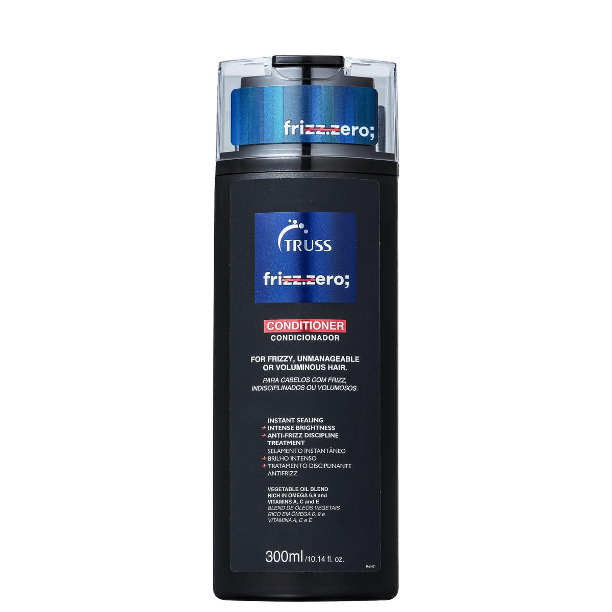 Truss Frizz Zero Conditioner - Anti-Frizz & Anti-Humidity Conditioner for Frizzy Hair - Adds Volume, Shine, and Helps Prevent Split Ends - 10.14 Fl Oz Avelisse