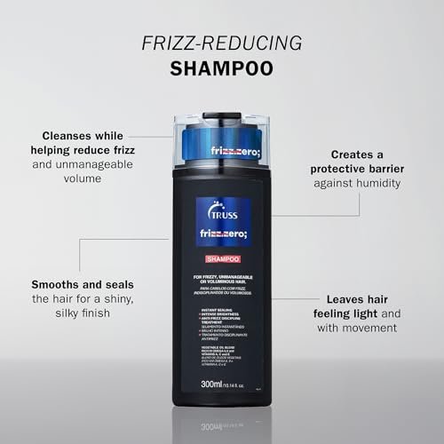 TRUSS Frizz Zero Shampoo - Anti-Frizz, Anti-Humidity Shampoo for Frizzy Hair - 10.14 Fl Oz Avelisse