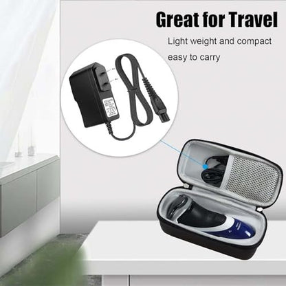 HQ8505 Charger for Philips Norelco 7000 5000 3000 8000X 8500X 9000 Series MG7 S1560 Electric Beard Trimmer 15V AC Adapter Power Supply Cord
