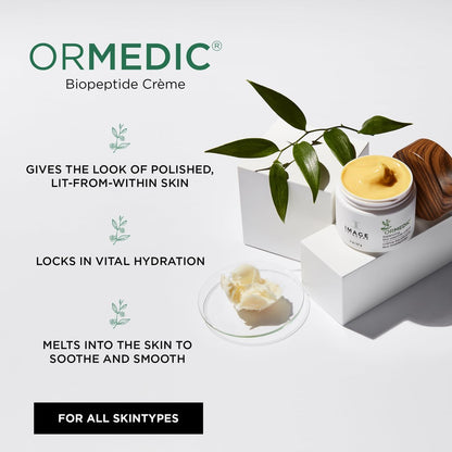 IMAGE Skincare ORMEDIC Biopeptide Crème - Balancing Face Moisturizer with Shea Butter, Hyaluronic Acid & Organic Plant Oils, 2 oz Avelisse