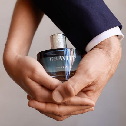 Particle Gravité Cologne Spray for Men – Long Lasting Woody Citrus Fragrance with Pepper, Rosemary & Grapefruit, 3.38 FL OZ Avelisse