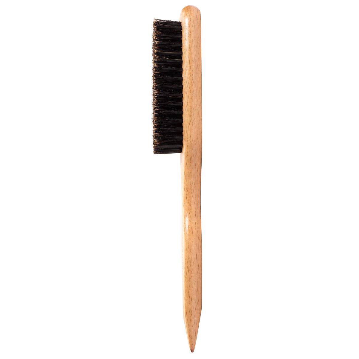 GranNaturals Boar Bristle Slick Back Hair Brush for Sleek Ponytail, Bun & Smoothing Baby Hairs, Flyaways, Edge Control - Backcombing & Teasing Hairbrush with Wide Rat Tail for Sectioning & Parting - görsel 9