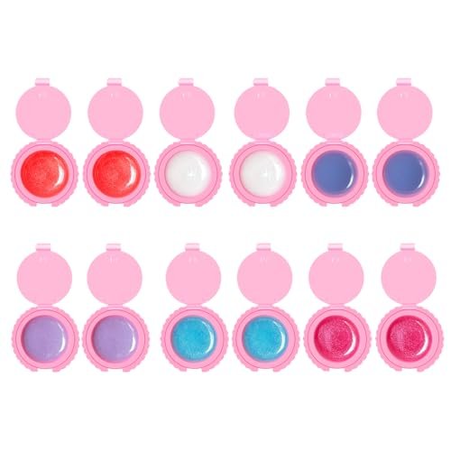 12 Pcs Cupcake Lip Gloss for Girls Party Favors - Assorted Fruity Flavors Cute Cupcake Designs Birthday Gift - görsel 6