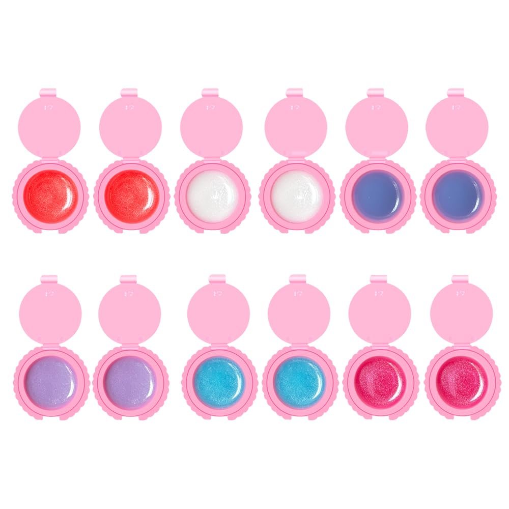 12 Pcs Cupcake Lip Gloss for Girls Party Favors - Assorted Fruity Flavors Cute Cupcake Designs Birthday Gift - görsel 5