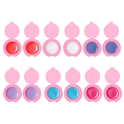 12 Pcs Cupcake Lip Gloss for Girls Party Favors - Assorted Fruity Flavors Cute Cupcake Designs Birthday Gift