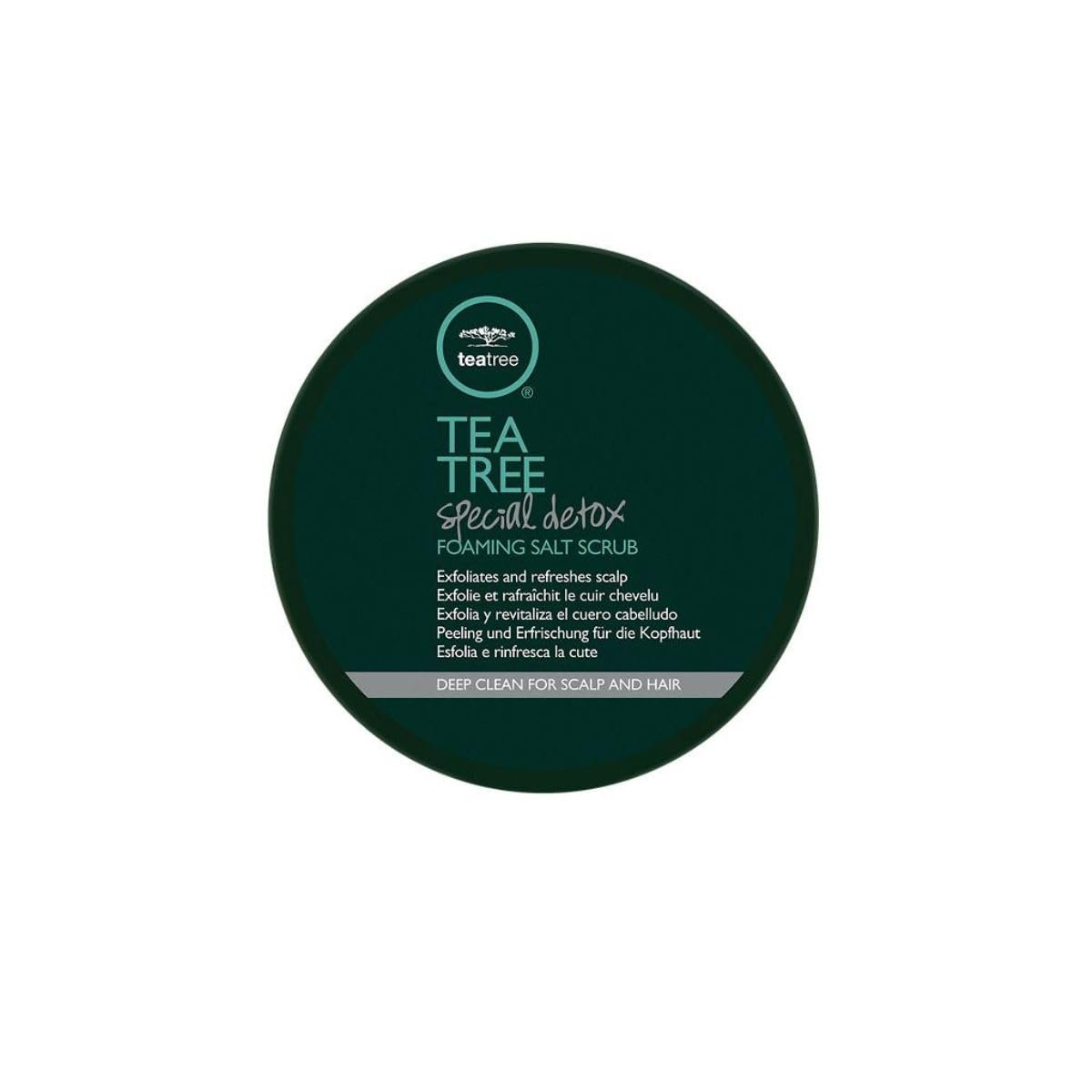 Tea Tree Special Detox Foaming Salt Scrub – Exfoliating Scalp Treatment for All Hair Types, 6.5 oz Avelisse
