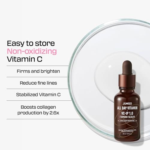 JUMISO All Day VC-IP 1.0 Firming Serum – Vitamin C, Aronia, Bakuchiol & Panthenol for Collagen Boosting & Fine Line Reduction, 1 oz - görsel 7