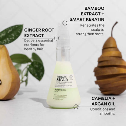 NatureLab.TOKYO Perfect Repair Leave-In Conditioner & Detangler – Heat Protection, Color Safe, 4 fl oz Avelisse