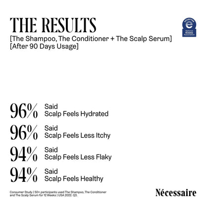 Nécessaire The Conditioner - Fragrance-Free Hydrating Treatment for Scalp & Hair with Hyaluronic Acid, Hypoallergenic, Dermatologist-Tested, 8.4 fl oz Avelisse