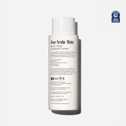 Nécessaire The Conditioner - Fragrance-Free Hydrating Treatment for Scalp & Hair with Hyaluronic Acid, Hypoallergenic, Dermatologist-Tested, 8.4 fl oz Avelisse