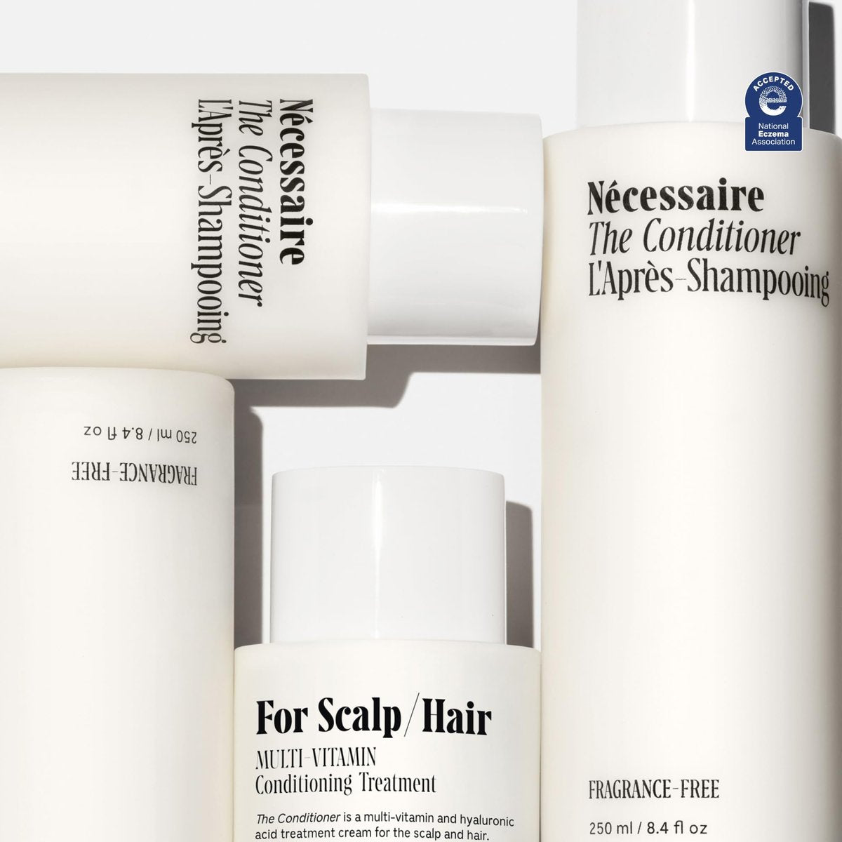 Nécessaire The Conditioner - Fragrance-Free Hydrating Treatment for Scalp & Hair with Hyaluronic Acid, Hypoallergenic, Dermatologist-Tested, 8.4 fl oz Avelisse