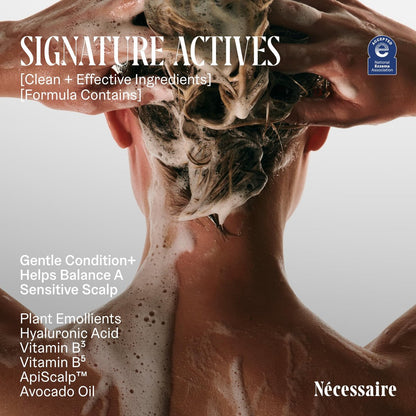 Nécessaire The Conditioner - Fragrance-Free Hydrating Treatment for Scalp & Hair with Hyaluronic Acid, Hypoallergenic, Dermatologist-Tested, 8.4 fl oz Avelisse