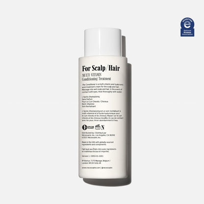Nécessaire The Conditioner - Fragrance-Free Hydrating Treatment for Scalp & Hair with Hyaluronic Acid, Hypoallergenic, Dermatologist-Tested, 8.4 fl oz Avelisse