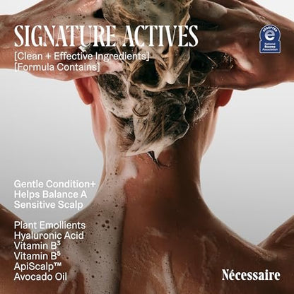 Nécessaire The Conditioner - Fragrance-Free Hydrating Treatment for Scalp & Hair with Hyaluronic Acid, Hypoallergenic, Dermatologist-Tested, 8.4 fl oz Avelisse