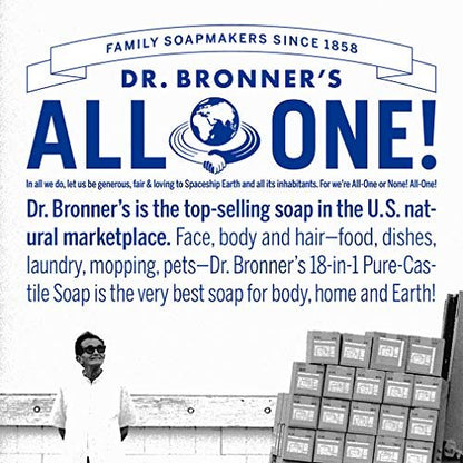 Dr. Bronner's Pure-Castile Liquid Soap Variety Pack - Citrus, Tea Tree, Rose, & Eucalyptus, Made with Organic Oils, 18-in-1 Uses: Face, Body, Hair, Laundry, Pets & Dishes (8 oz, 4-Pack) Avelisse