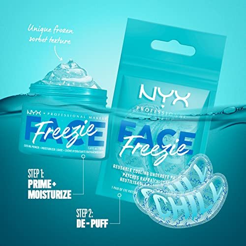 NYX PROFESSIONAL MAKEUP Face Freezie Cooling Primer + Moisturizer - 1.69 Fl Oz - Sky Blue Avelisse
