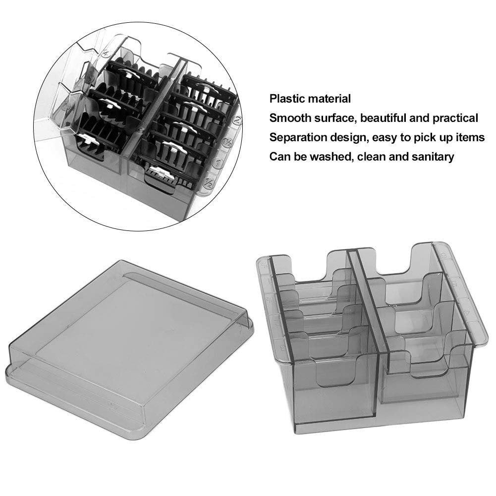 Limit Comb Storage Box - Clear Grey Clipper – Professional Appearance: The sleek clear grey finish blends with any – Image 5