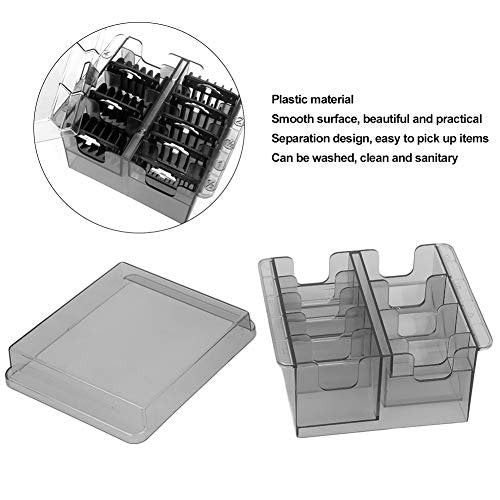 Limit Comb Storage Box - Clear Grey Clipper – Material: Durable plastic (clear grey) – Image 6
