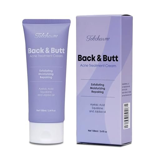 Maximum Strength Butt Acne Clearing Treatment - Body Cream for Back, Buttocks, Thigh & Chest Acne Removal - Skin Clearing Lotion for Men & Women - Foaming Cleanser for Bacne & Cystic Acne - görsel 1